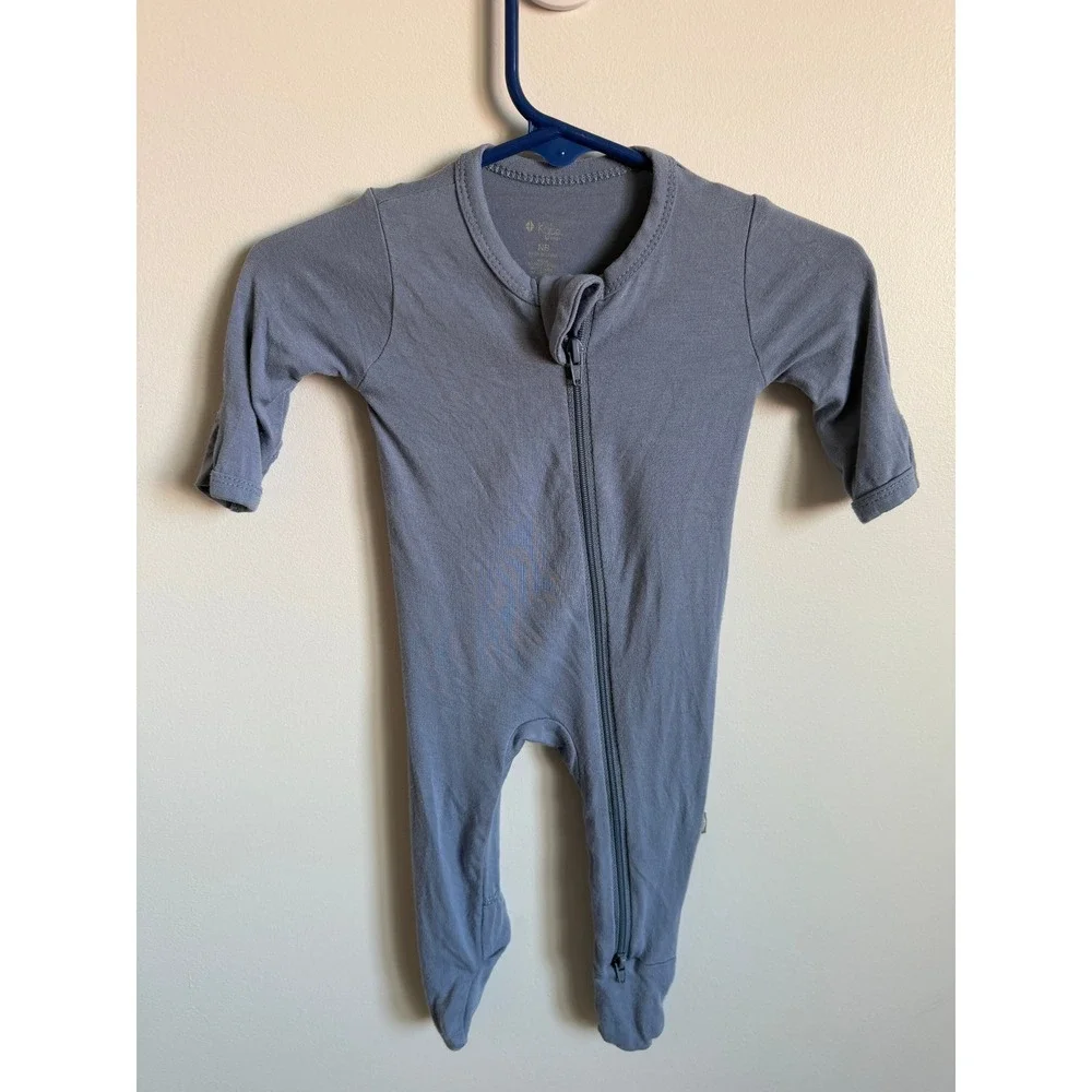 Kyte Baby Blue Bamboo Footie Newborn